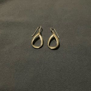 Silver teardrop earrings